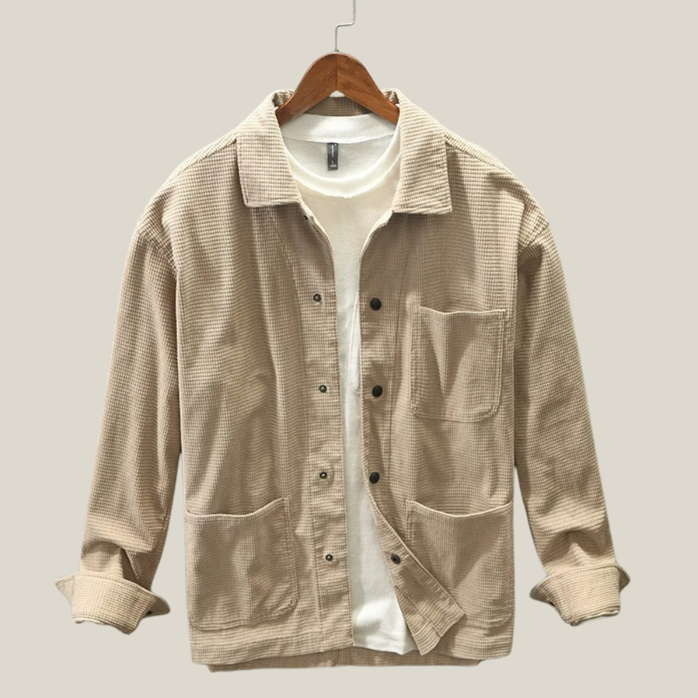 Oakern Textured Snap-Front Shirt