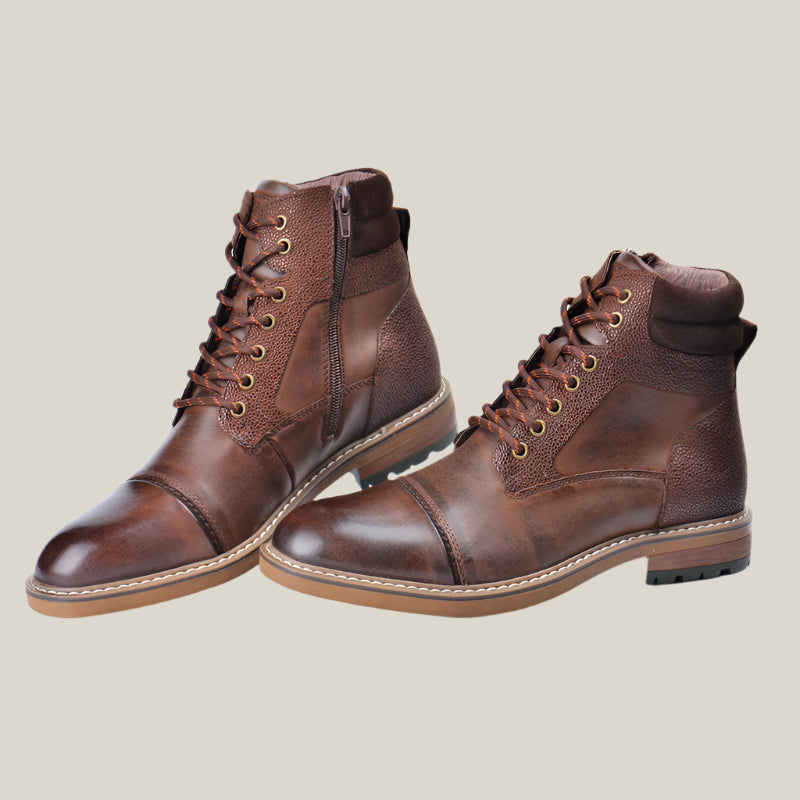 Timber Ridge Leather Boots - Oakern