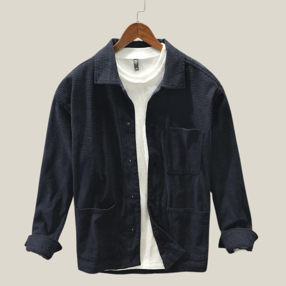 Oakern Textured Snap-Front Shirt