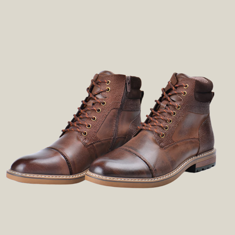 Timber Ridge Leather Boots - Oakern