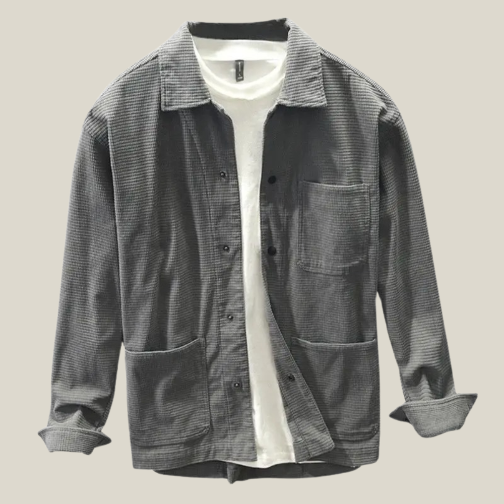 Oakern Textured Snap-Front Shirt