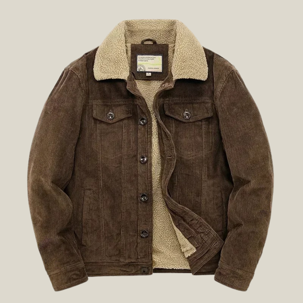 Oakern Vintage Corduroy Sherpa Jacket