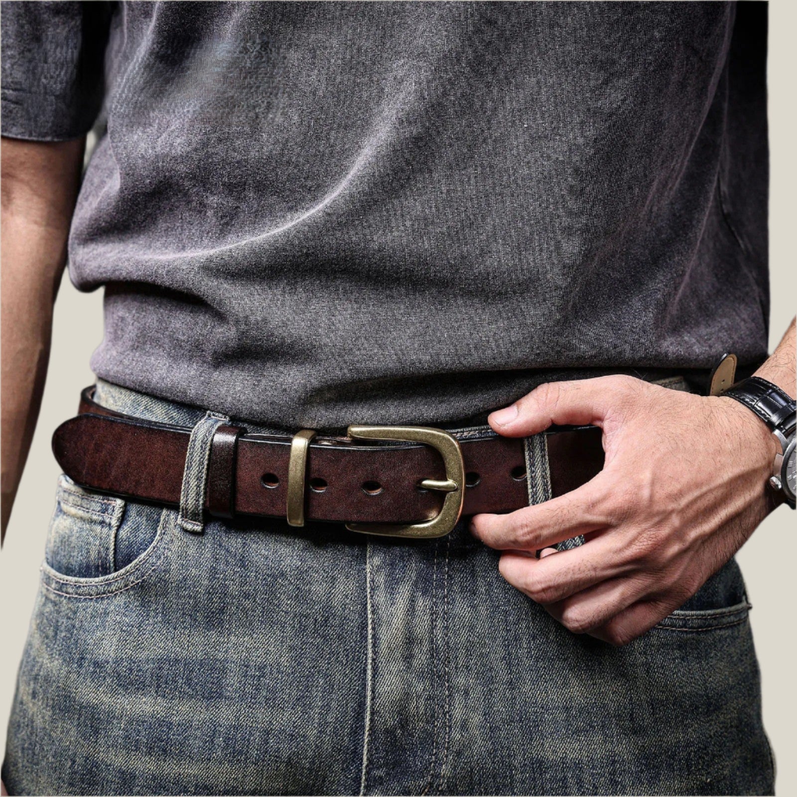 IronHide Leather Belt - Oakern