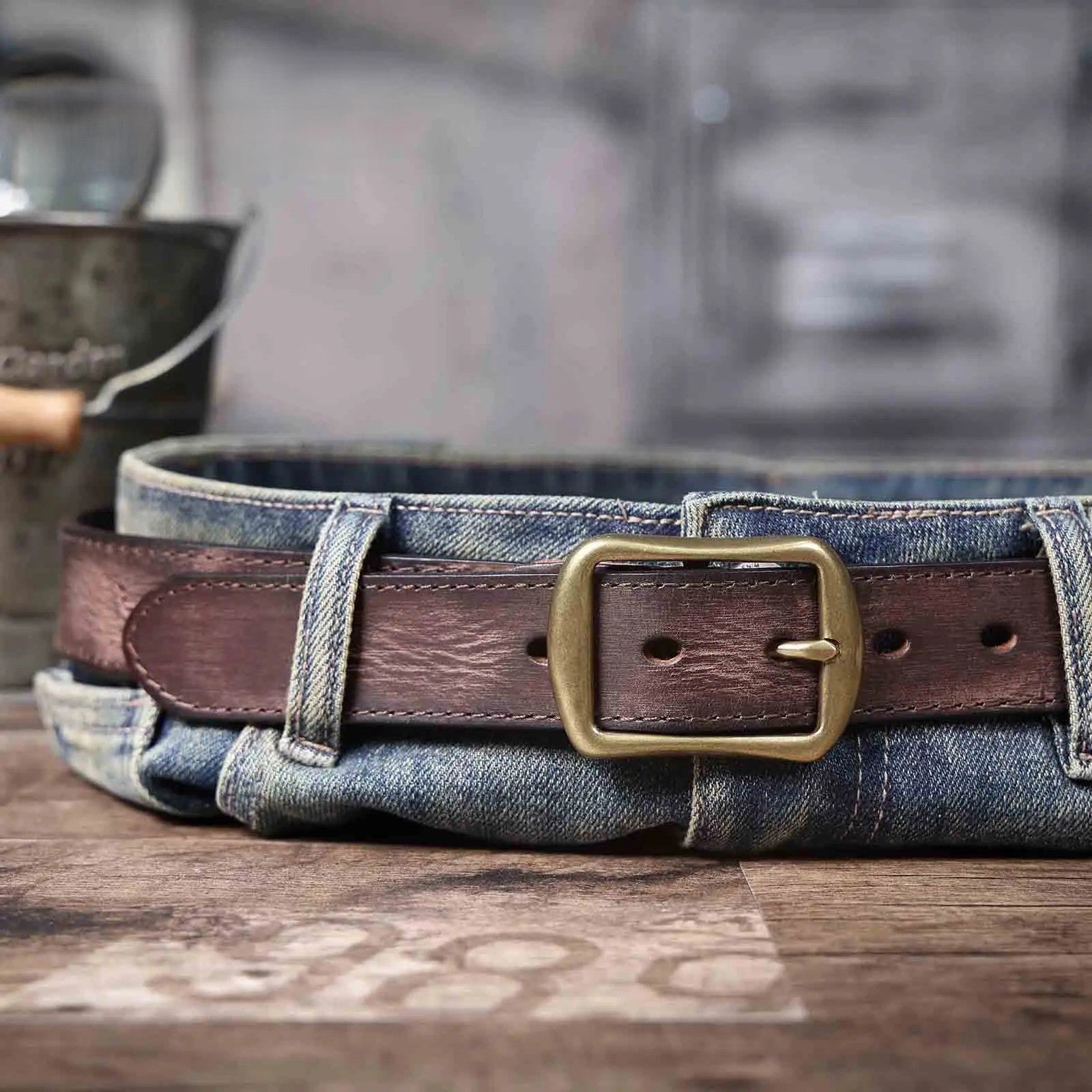 Timber Leather Belt - Oakern