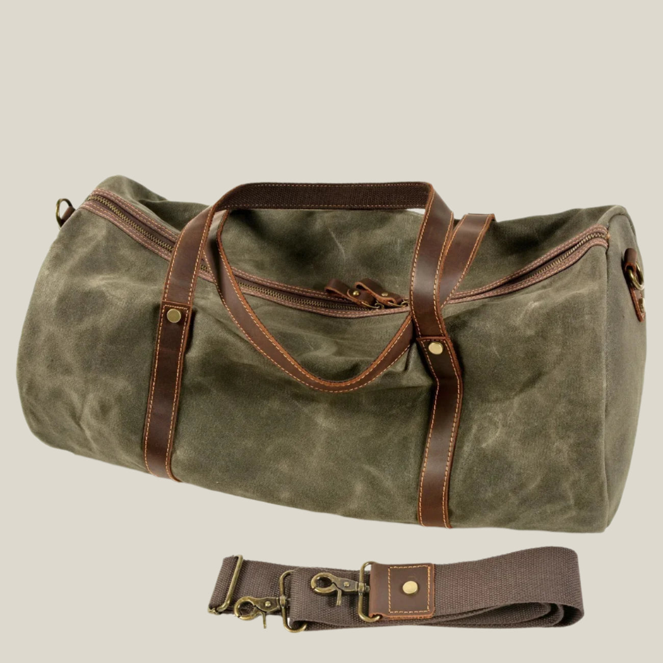 Oakern Expedition Weekender – Waxed Canvas Duffel Bag