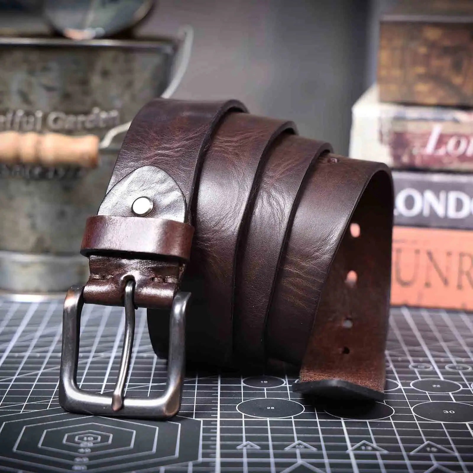 Redwood Leather Belt - Oakern