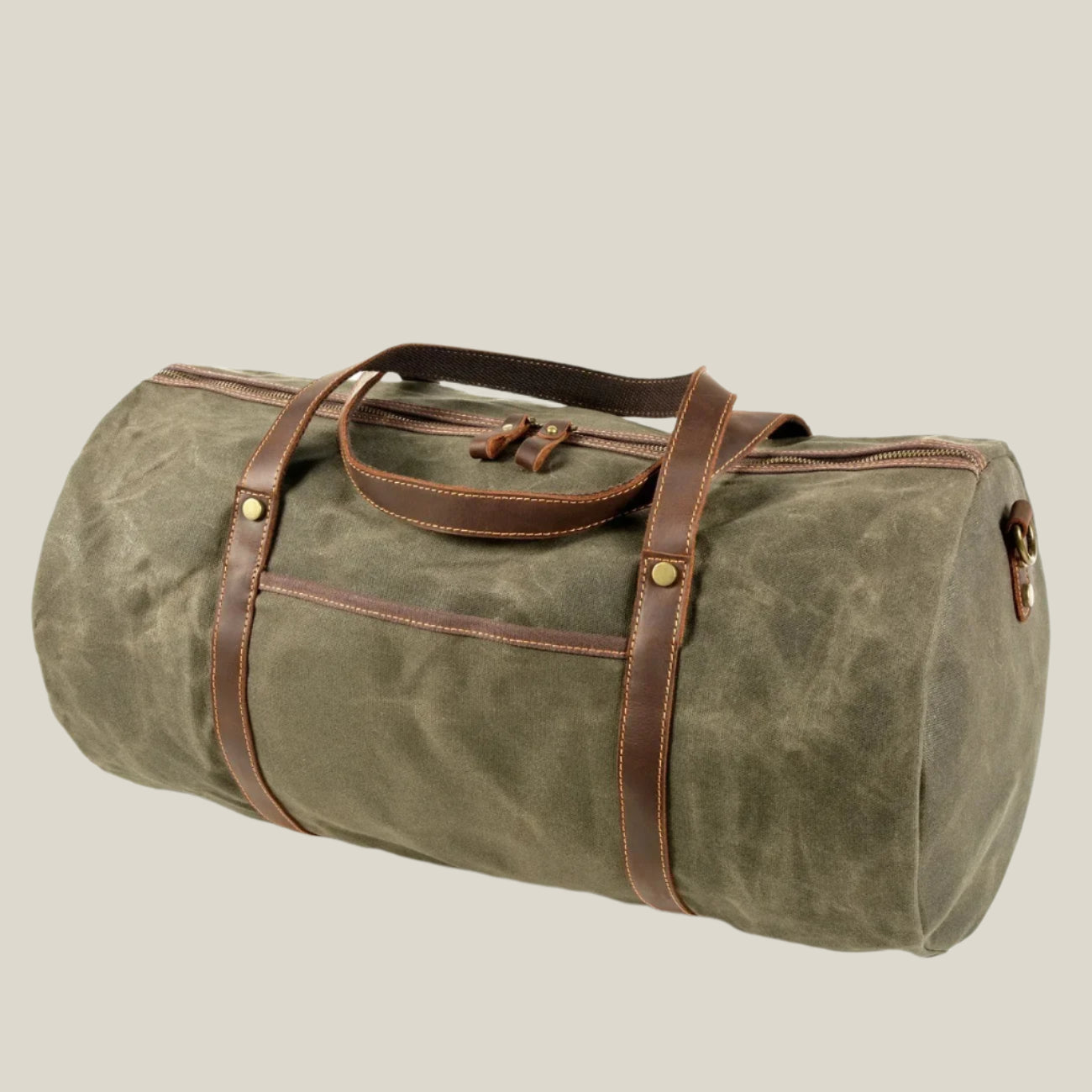 Oakern Expedition Weekender – Waxed Canvas Duffel Bag