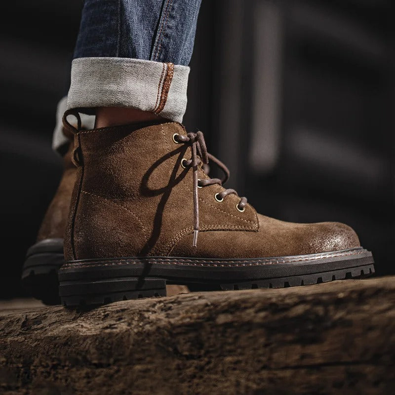 Oakern Combat Suede Leather Boots