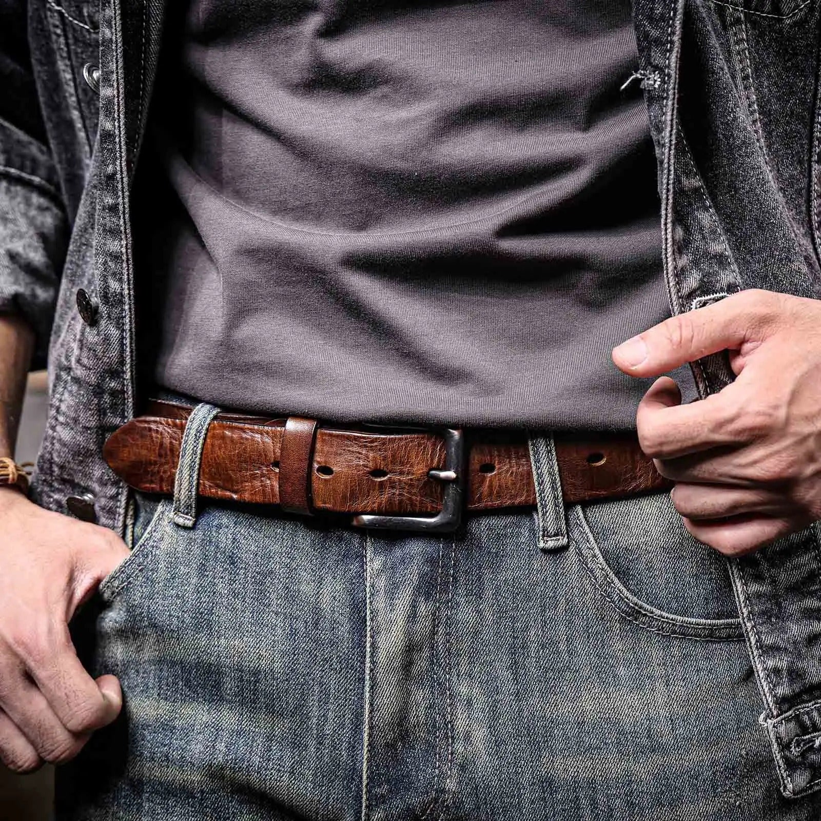 Redwood Leather Belt - Oakern