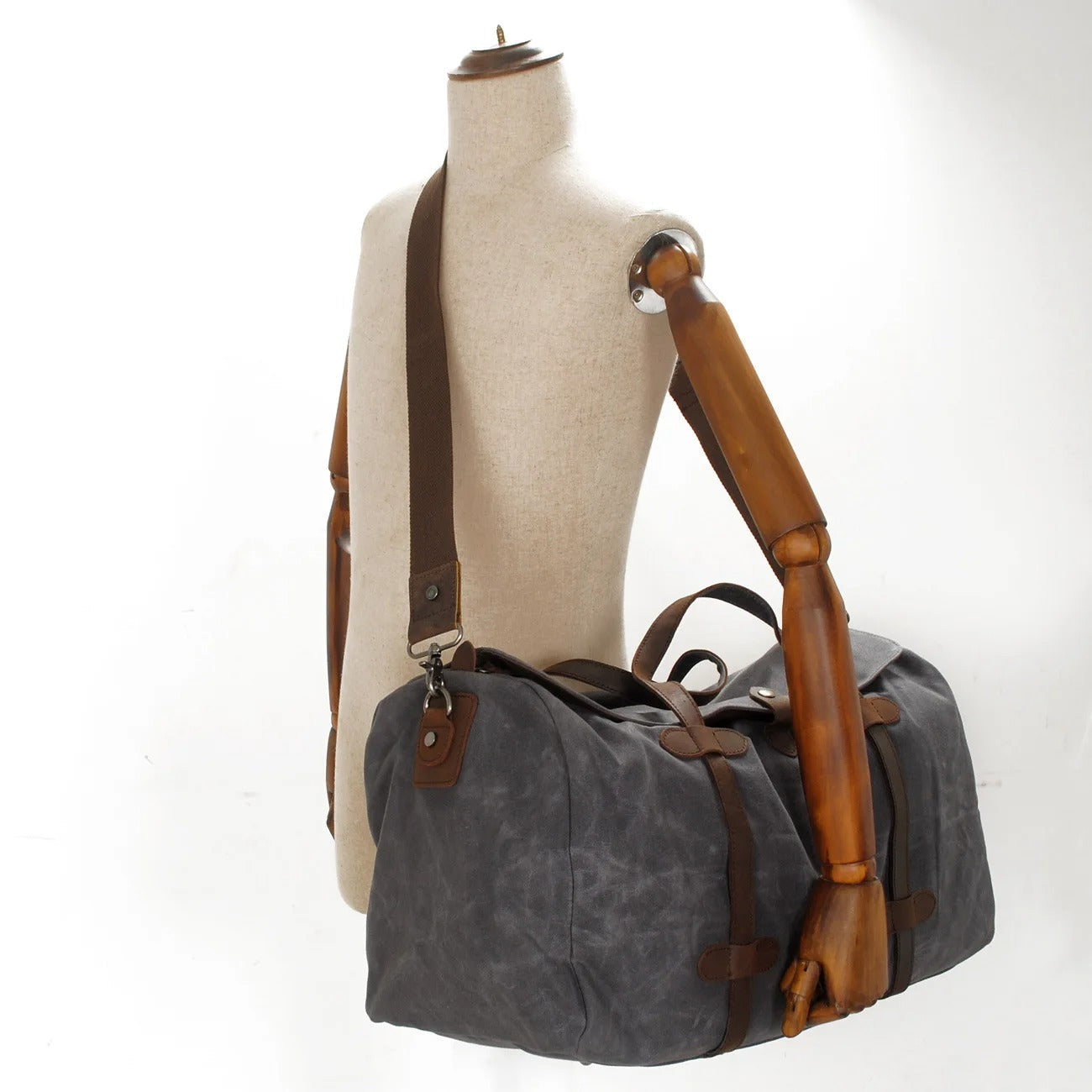 Oakern Wayfarer Duffel – Waxed Canvas Weekend Travel Bag